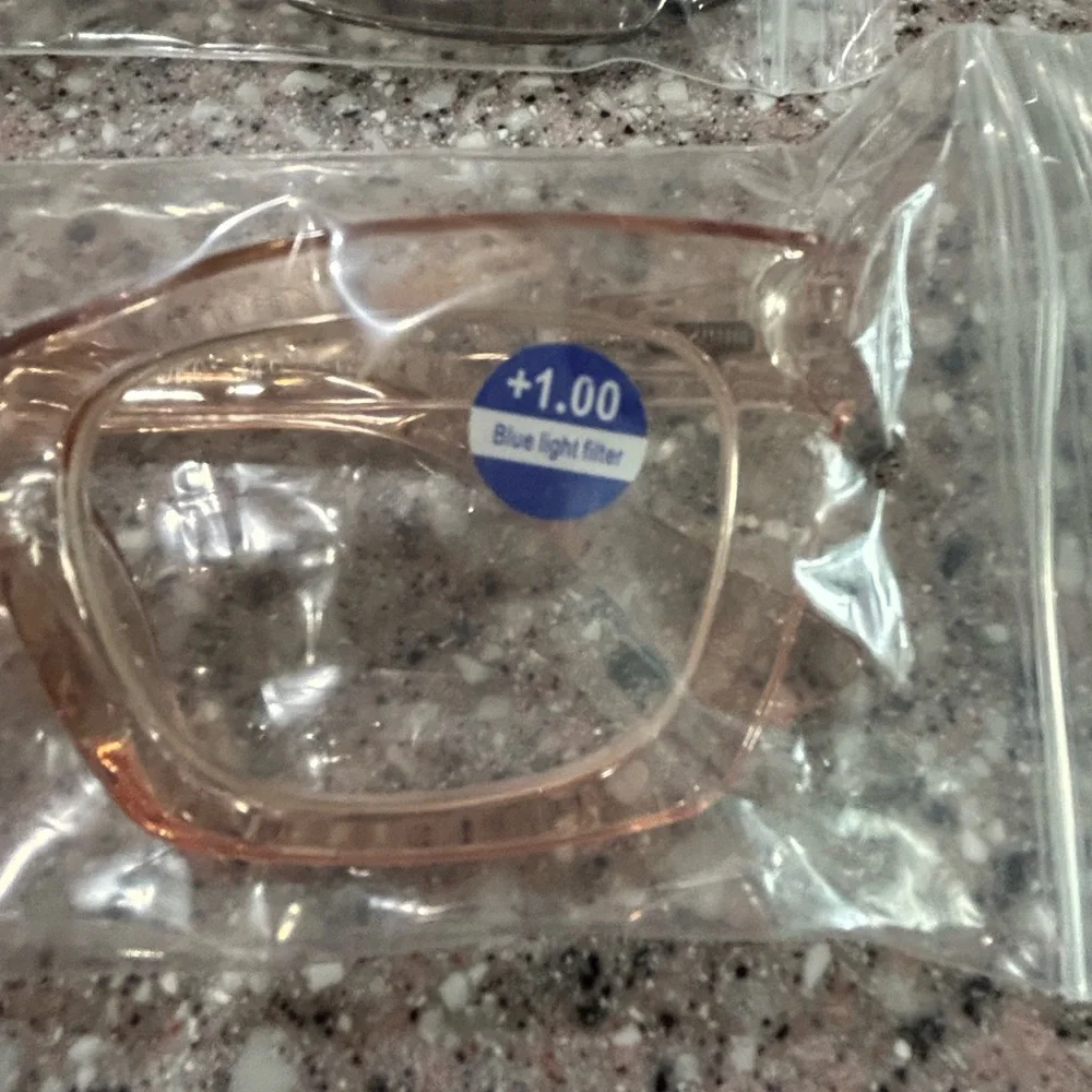 Set of Three Stylish Blue Light Reading Glasses, NWT, 1.0 Power.